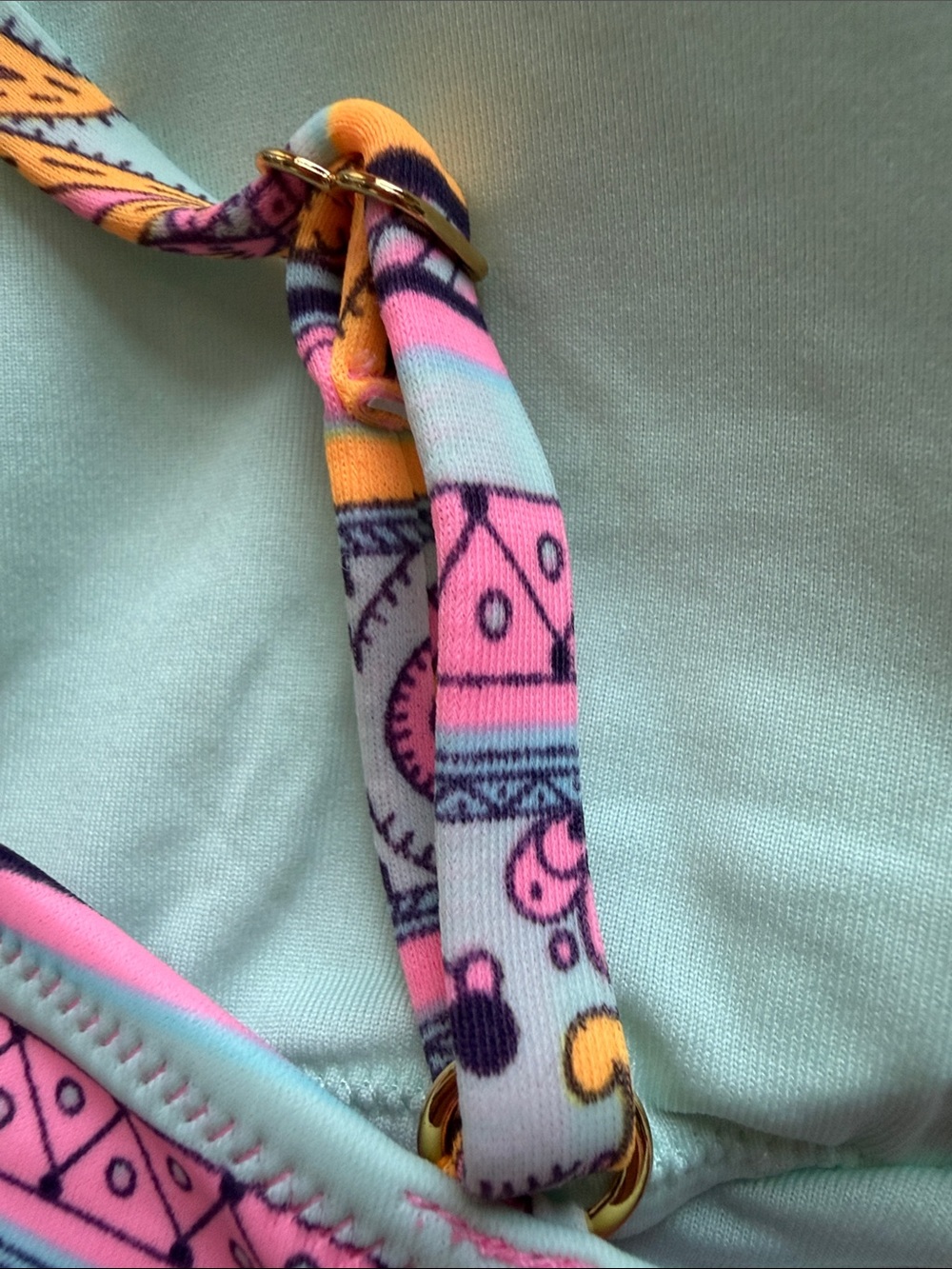 Victoria's Secret Pink Purple Paisley Zip-Front Bikini Set - Picture 11 of 14
